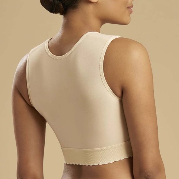 NEW size L 8-10 Beige Marena Recovery Sleeveless Vest w/Zipper front - Picture 11 of 13